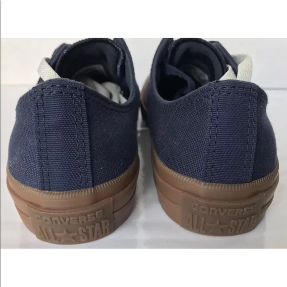 New Converse All Star Lunarlon Kid Boy Shoes Sz 4 Navy Blue Canvas - Picture 2 of 7